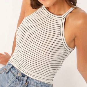 Shein cropped tank (white)